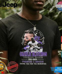 Charlie Blackmon Colorado Rockies 2011 2024 Thank You For The Memories Signature T shirt