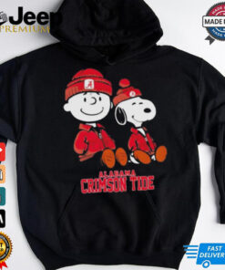 Charlie Brown And Snoopy Alabama Crimson Tider Shirt