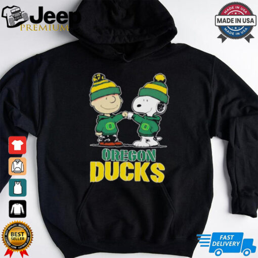 Charlie Brown and Snoopy Oregon Ducks shirt