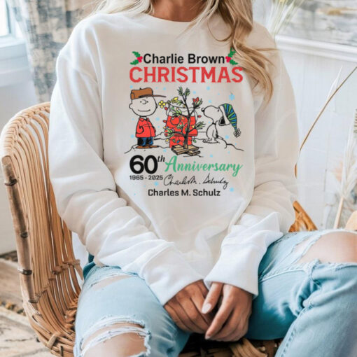 Charlie Brown christmas 60thanniversary 1965 2025 shirt