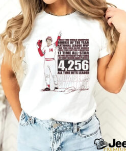 Charlie Hustle Pete Rose Three Time World Champions Rookie Of The Year National League MLB Signature t shirt