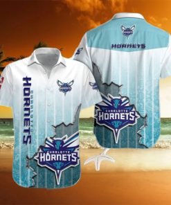 Charlotte Hornets Turquoise Hawaiian Shirt Style Gift