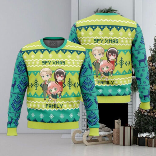 Chibi Spy x Family Xmas Gift For Family Ugly Christmas Sweater 2024