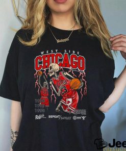 Chicago Basketball Repeat 3 peat Garment Dyed shirt