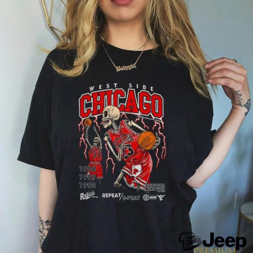 Chicago Basketball Repeat 3 peat Garment Dyed shirt