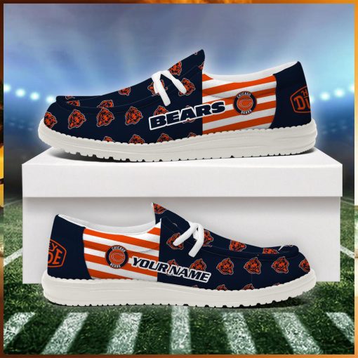 Chicago Bears 2024 Version Personalized Hey Dude Shoes