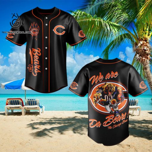 Chicago Bears Classic All Over Printed Baseball Jersey