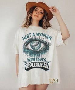 Chicago Bears Fooball Shirt, Just A Woman Who Lover Eagles T Shirt