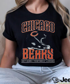 Chicago Bears Helmet Garment Dyed Heavyweight T Shirt