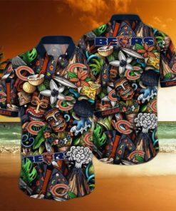 Chicago Bears NFL Flower Hawaii Shirt And Tshirt For Fans, Custom Summer Football Shirts NA49896