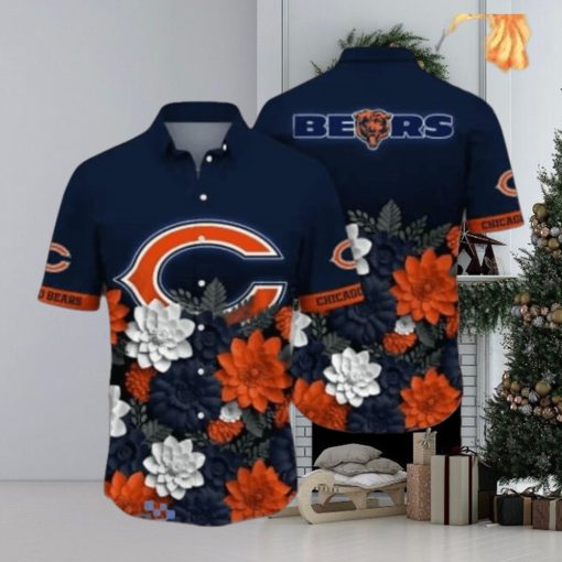 Chicago Bears NFL Flower Hawaii Shirt Style Gift For Men And Women