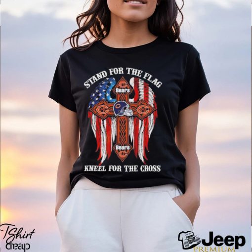 Chicago Bears Stand For The Flag Kneel For The Cross 2024 T shirt