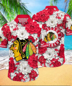 Chicago Blackhawks Golden Edge Hawaiian Shirt