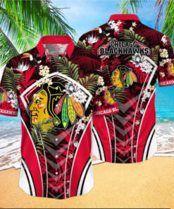 Chicago Blackhawks Tropical Fusion Hawaiian Shirt