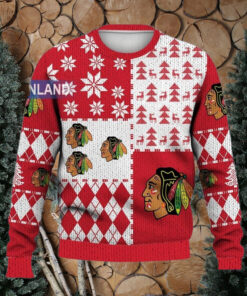 Chicago Blackhawks Ugly Sweater Christmas