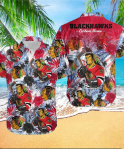 Chicago Blackhawks Warrior Spirit Hawaiian Shirt