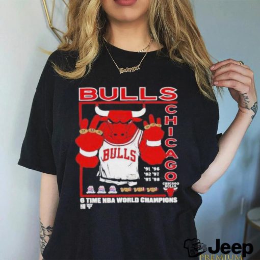 Chicago Bulls 6 Rings 6 time NBA World Champions shirt