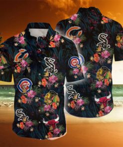 Chicago Bulls Chicago Cubs Chicago White Sox Chicago Blackhawks Hawaiian Shirt