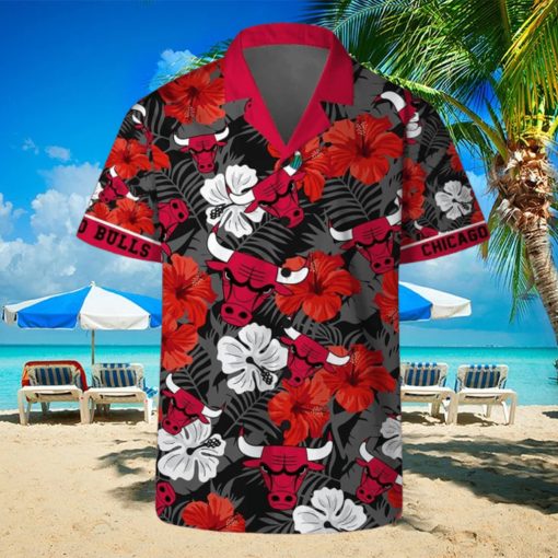 Chicago Bulls Team NBA Hawaii Set Hawaiian Shirt And Beach Short For Fans