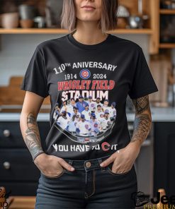 Chicago Cubs 110th Anniversary 1914 2024 Wrigley Field Stadium T Shirt