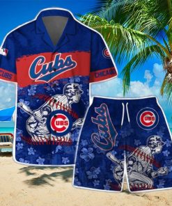 Chicago Cubs MLB Flower 3D Aloha Summer Hawaiian Shirt & Short