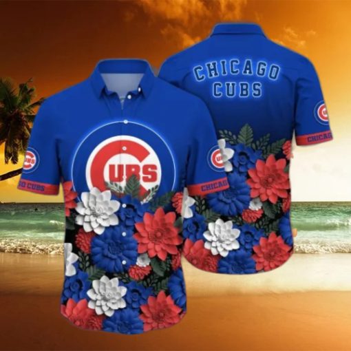 Chicago Cubs MLB Flower Hawaii Shirt And Tshirt For Fans