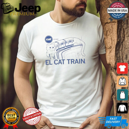 Chicago El Cat Train 2024 T Shirt White