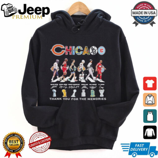 Chicago Sports Abbey Road Players Thank You For The Memories Signatures Shirt