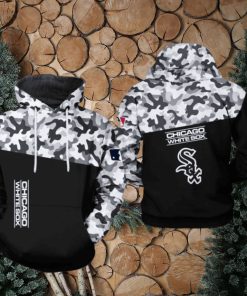 Chicago White Sox MLB Camo Veteran 3D Printed Hoodie