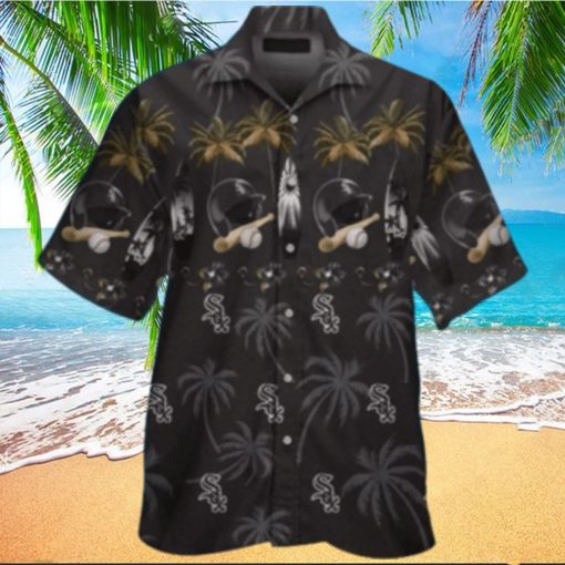 Chicago White Sox Tropical Baseball And Palm Trees Hawaiian Shirt