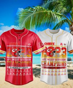 Chiefs 2023 AFC West Division Champions Baseball Jersey