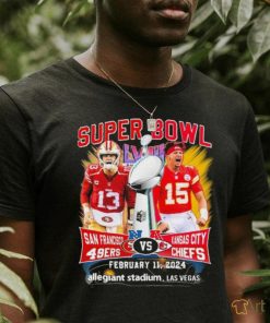 Chiefs Patrick Mahomes And 49ers Brock Purdy Super Bowl LVIII Matchup Shirt