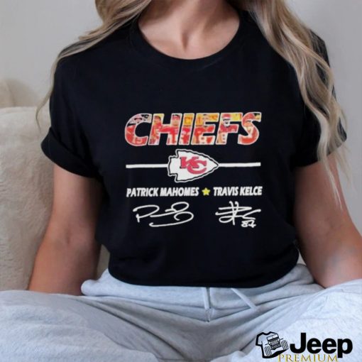 Chiefs Patrick Mahomes And Travis Kelce Signatures Shirt