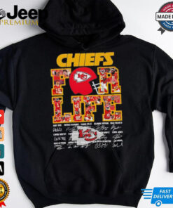 Chiefs for life players signatures shirt
