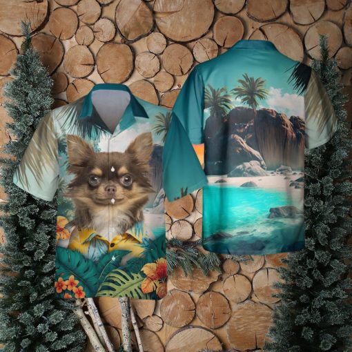 Chihuahua – 3D Tropical Trendy Hawaiian Shirt