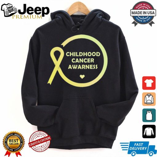 Childhood Cancer Awareness Month T Shirt Gift yellow Ribbon shirt