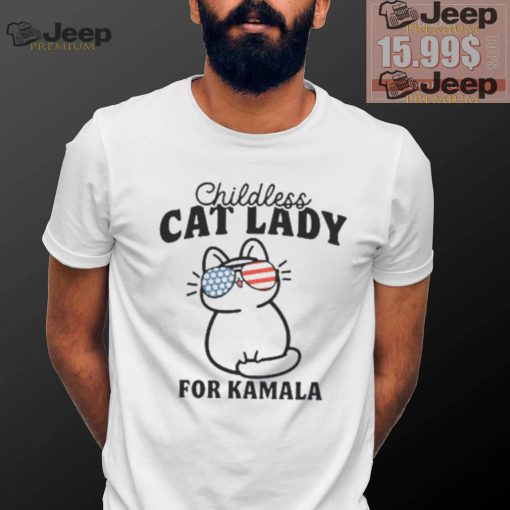 Childless Cat Lady For Kamala Shirt, Vote Blue 2024, Democrat Tshirt, Pro Democracy Tee, Election 2024 Shirt, Liberal T Shirt, Liberal Gifts