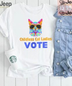 Childless Cat Lady Shirt Cat Lady Shirt Vote Blue Shirt Coconut Tree Harris 47 Shirt