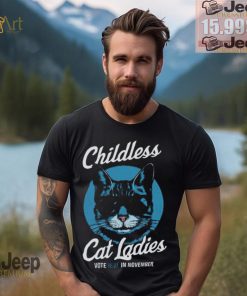 Childless Cat Lady Shirt Vote Blue Shirt Coconut Tree Harris 47 Shirt