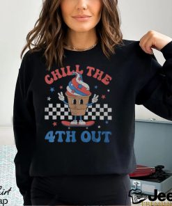 Chill The 4Th Out Retro Patriotic Ice Cream Fourth Of July Men's T shirt