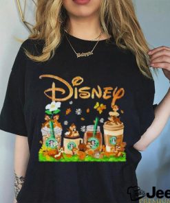 Chip And Date Starbuck Coffee Disney Shirt