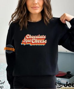 Chocolate & Cheese Script Shirt