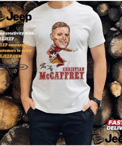 Chris Mccaffrey big head air cool football design signature shirt