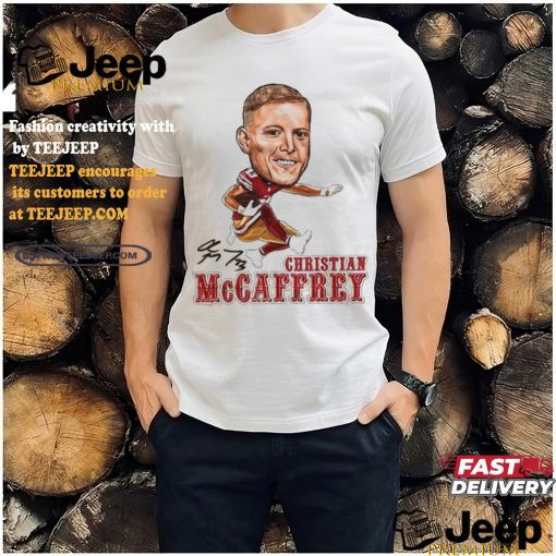 Chris Mccaffrey big head air cool football design signature shirt