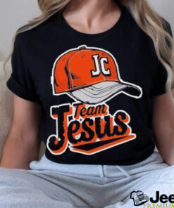 Christian Clothing Team Jesus Orange Baseball Hat Retro Shirt