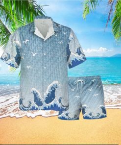 Christian Dior Great Waves Luxury Summer Hawaiian Shirt