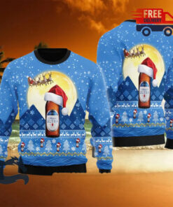 Christmas 2024 Santa Claus Sleigh Michelob ULTRA Ugly Sweater