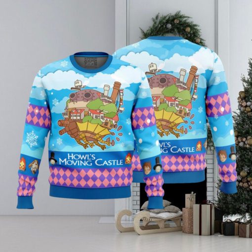 Christmas Castle Howl’s Moving Castle Ugly Christmas Sweater