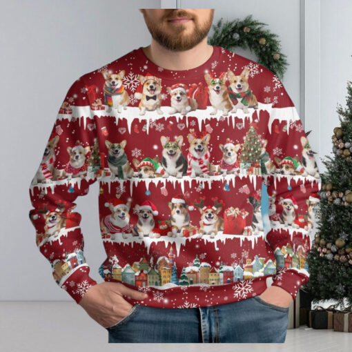 Christmas Corgi Dog Ugly Sweater