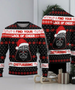 Christmas Darth Vader Sweater, I Find Your Lack of Cheer Disturbing Ugly Sweater